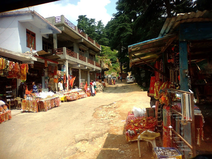 A Small market outside Haat Kalika Temple