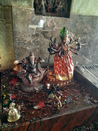 Idol of Goddess Durga and Lord Ganesh